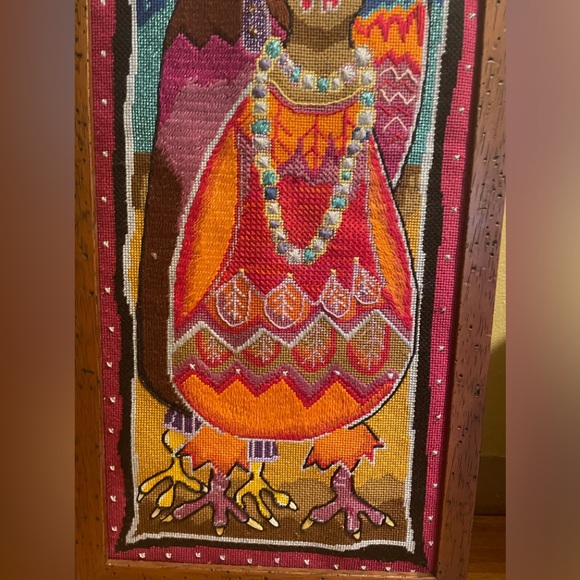 Rooster and Chicken Weaving Folk Art - Picture 3 of 11